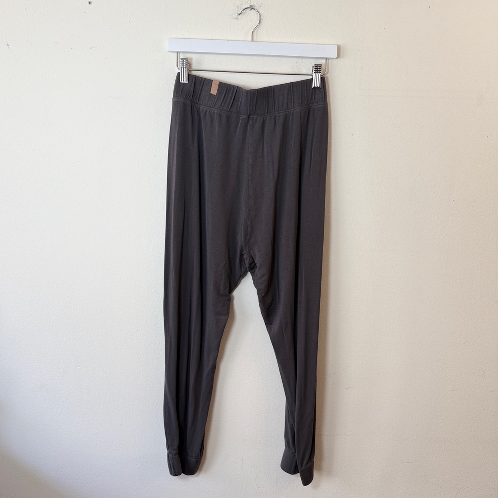 Lunya Soft Gray Drop Waist Pants with Pockets - Small